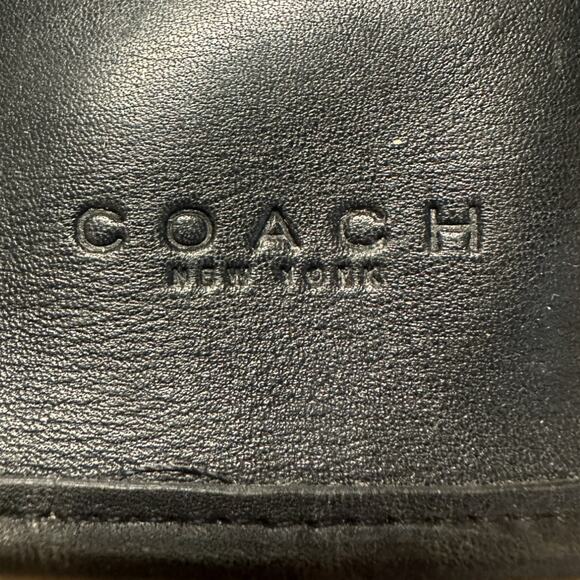 VINTAGE 90s COACH Tribeca Black Leather Bucket Bag Shoulder Purse J8P 9098 - Picture 2 of 9